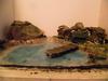 Pond with tents