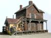 O scale structure scratchbuilt by Tim Jayme