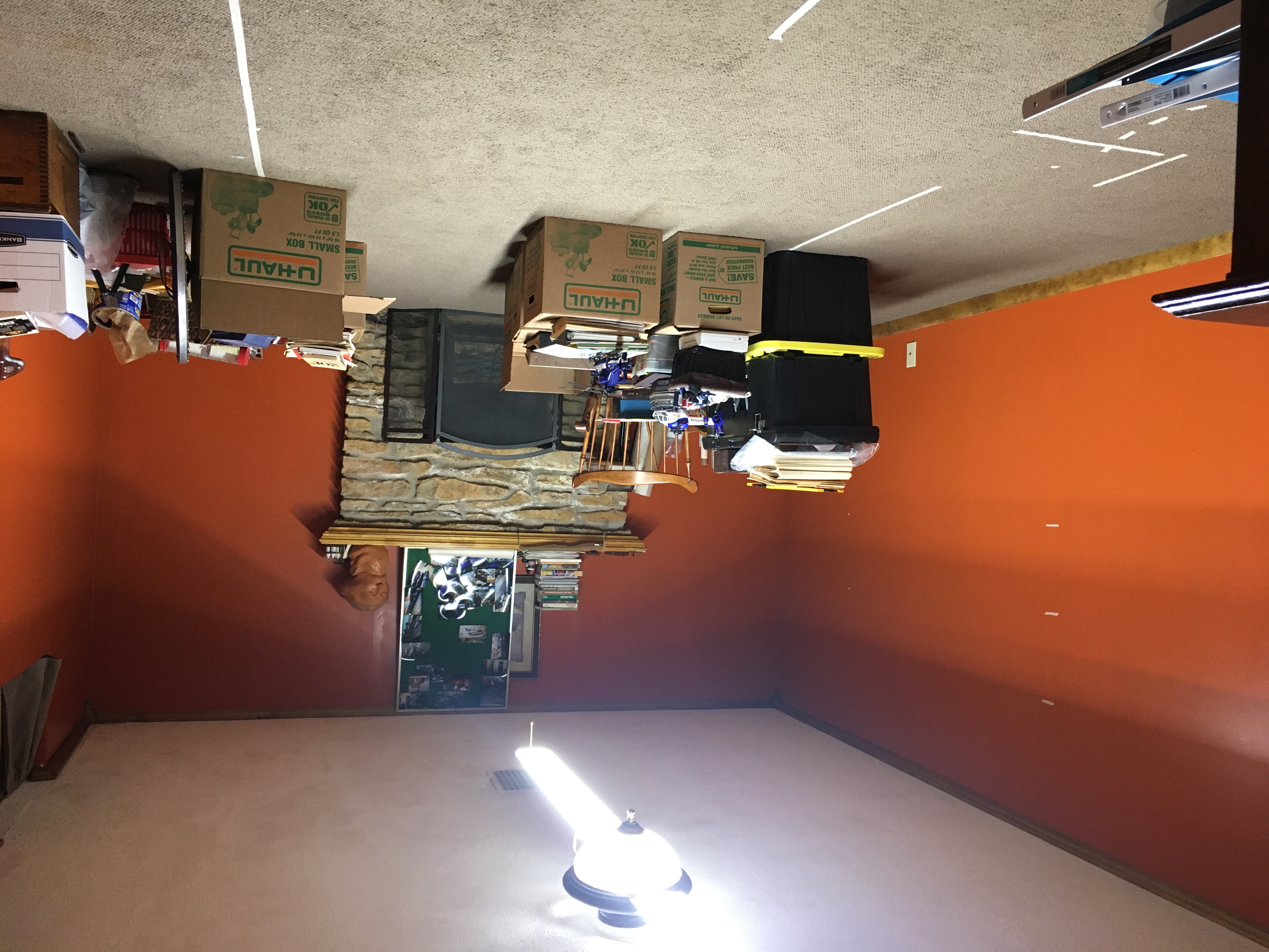 New Train Room: Mapping out the floor plan and finding supports for the benchwork.
