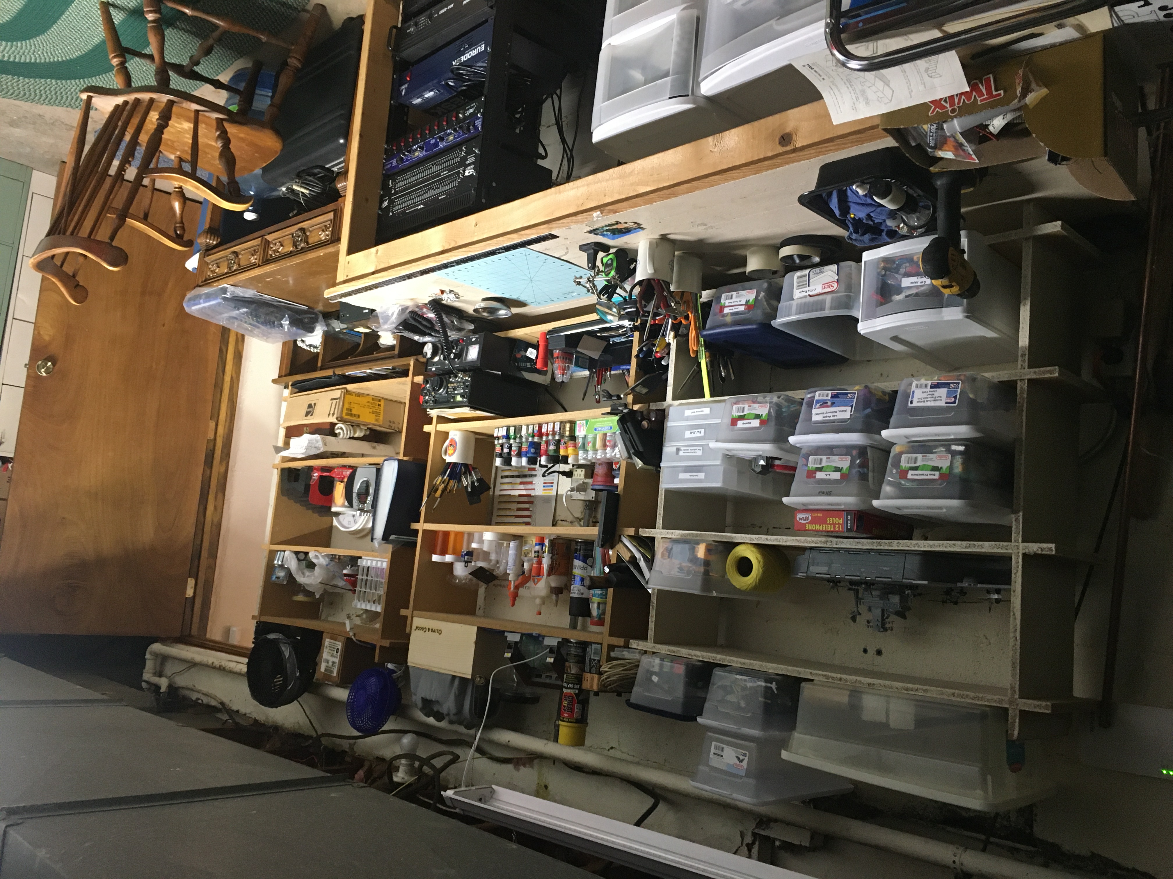 Dispatcher's Office and Workbench with Storage Area