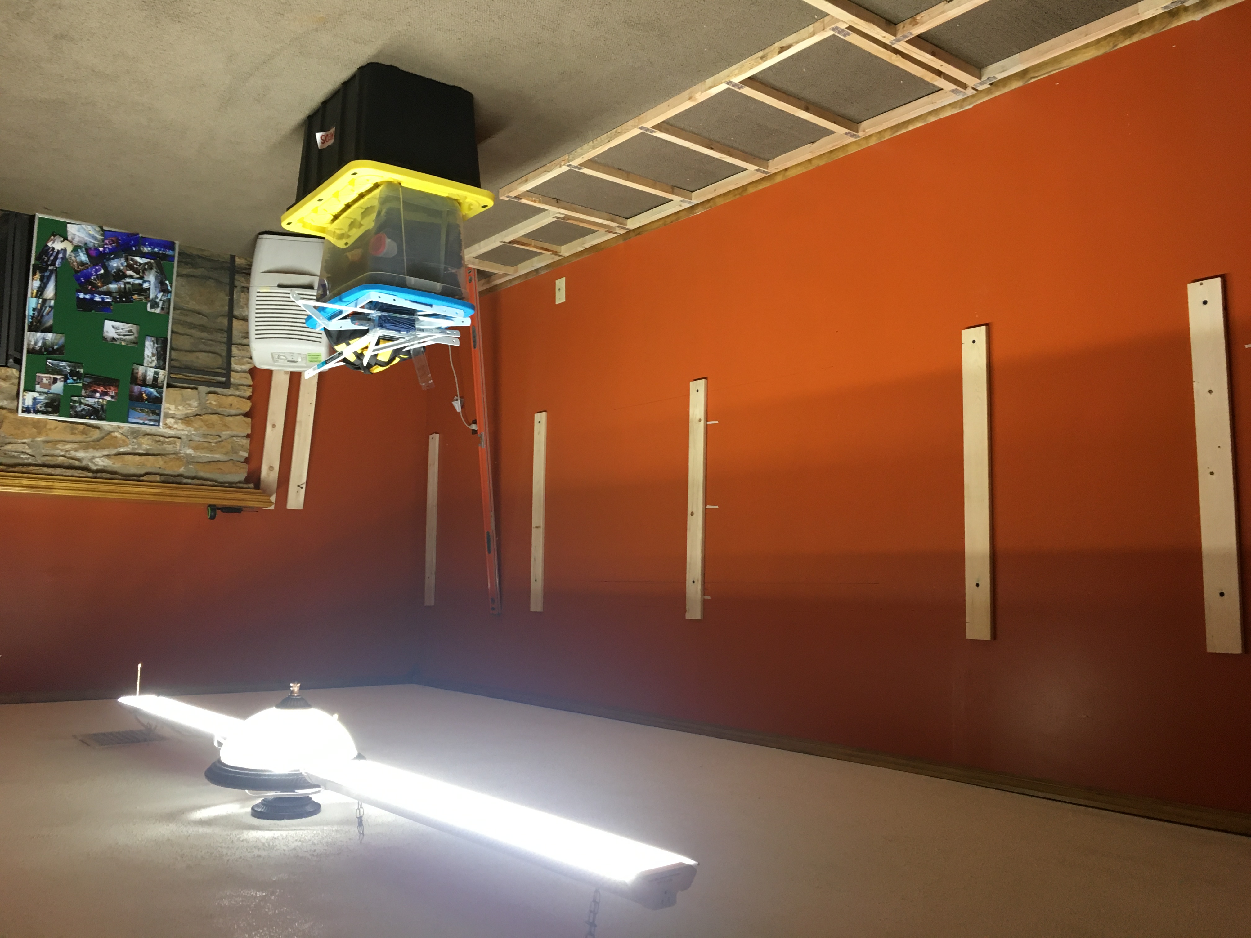 Installation of Ceiling Light for the Train Room