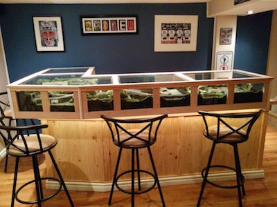 N-Scale Model Railroad in a Bar by Jeff Andrews