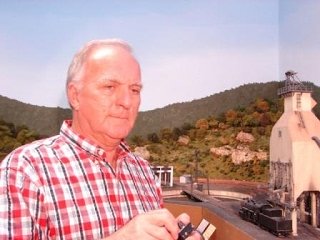Chuck Davis, MMR: Designer and builder of the Lehigh Valley Model Railroad, Wyoming Division. (Picture borrowed from his website)