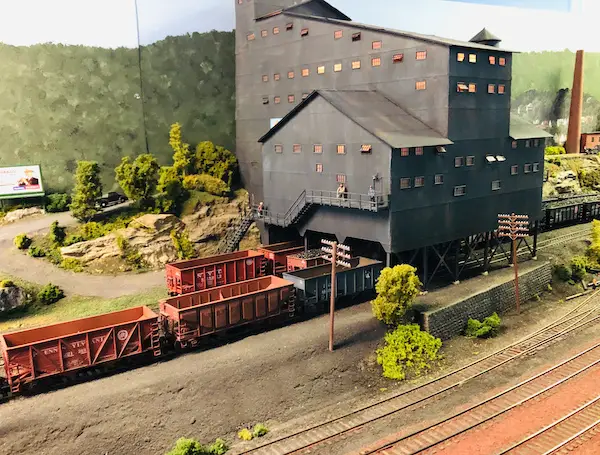 Wilkes-Barre Coal Mine on the Lehigh Valley Model Railroad