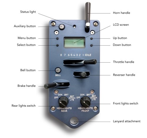 Protothrottle for wireless handheld control of your model railroad.