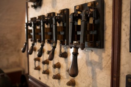 Old electrical panel